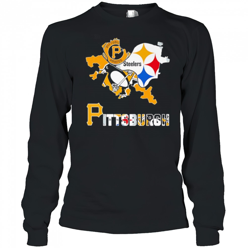Pittsburg State sports map shirt Long Sleeved