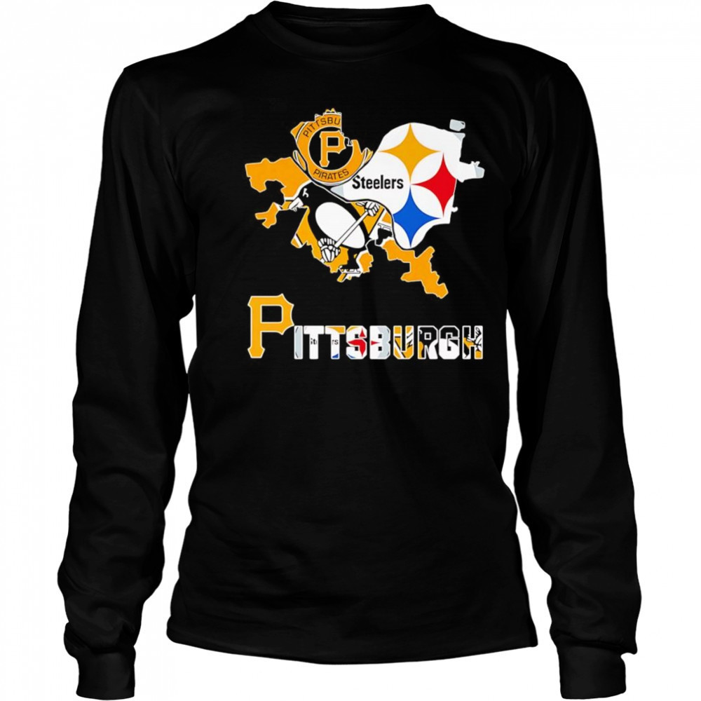 Pittsburg State sports map shirt Long Sleeved
