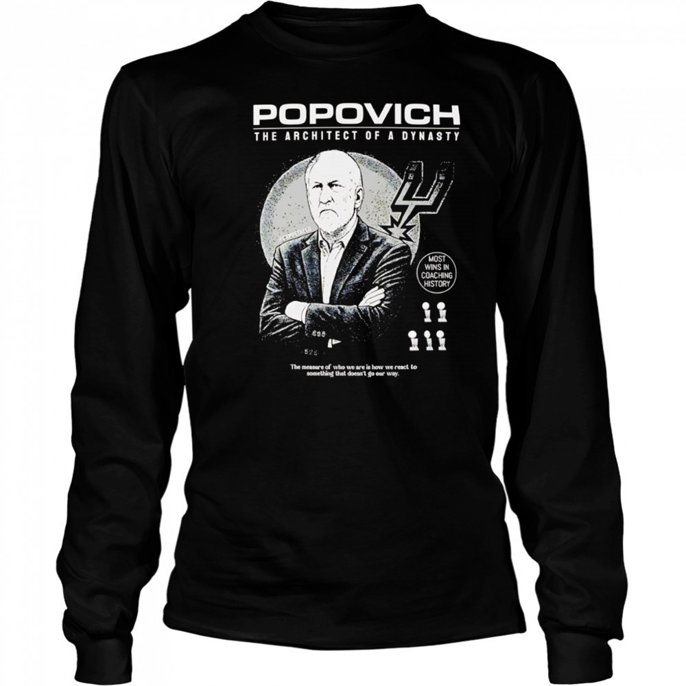 Popovich Architect of a Dynasty shirt Long Sleeved