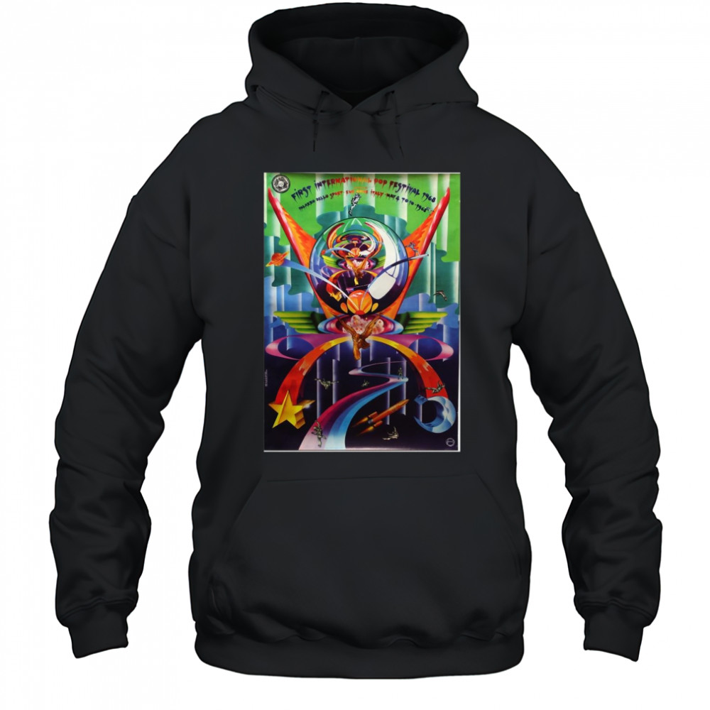 Poster Pink Floyd First International Pop Festival 1968 Palazzo Dello Sport Eur-Rome Italy May 4 – 10 t-shirt Hoodie