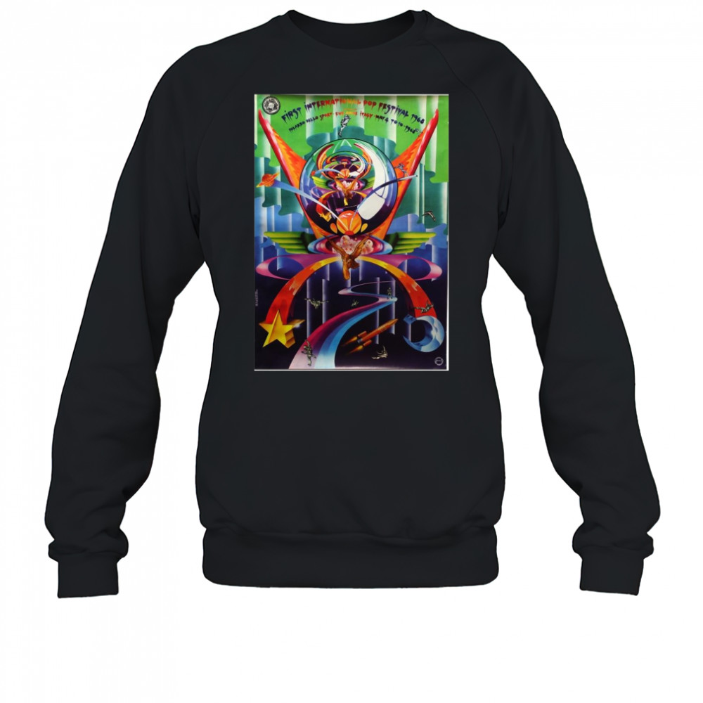 Poster Pink Floyd First International Pop Festival 1968 Palazzo Dello Sport Eur-Rome Italy May 4 – 10 t-shirt Sweatshirt