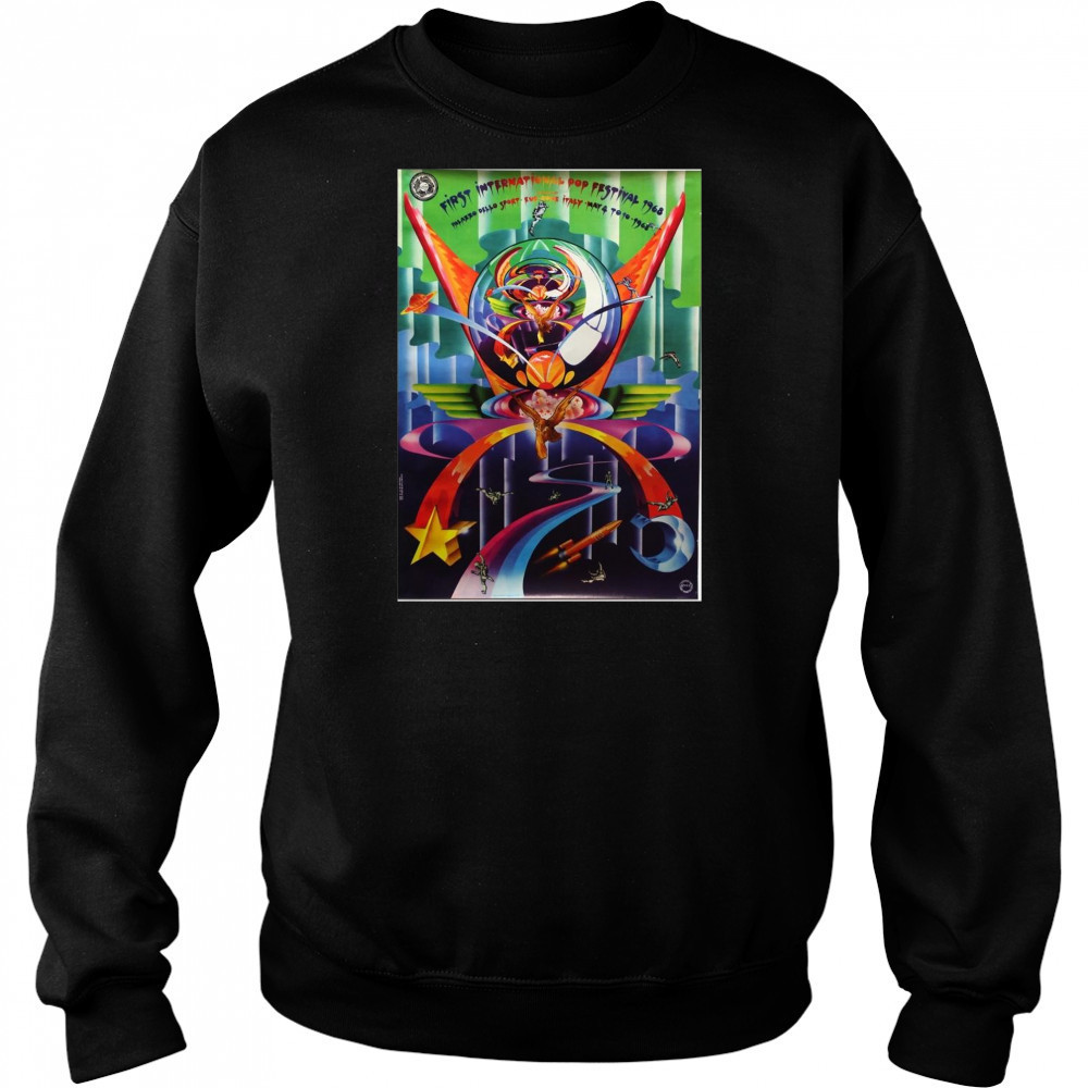 Poster Pink Floyd First International Pop Festival 1968 Palazzo Dello Sport Eur-Rome Italy May 4 – 10 t-shirt Hoodie