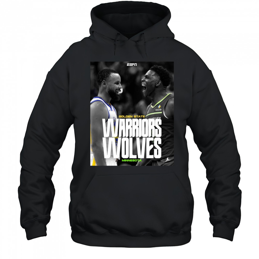 Poster Stephen Curry Golden State Warriors Vs Ant Man Anthony Edwards Minnesota Timberwolves t-shirt Hoodie