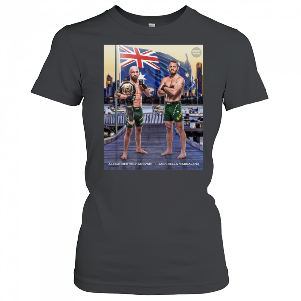 Poster UFC 315 Alexander Volkanovski Vs Jack Della Maddalena Welterweight Title 2025 t-shirt Women's T-shirt
