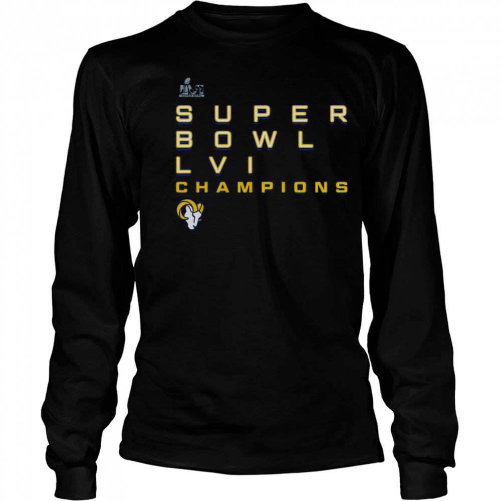 Premium Los Angeles Rams Super Bowl LVI Champions T-Shirt Long Sleeved