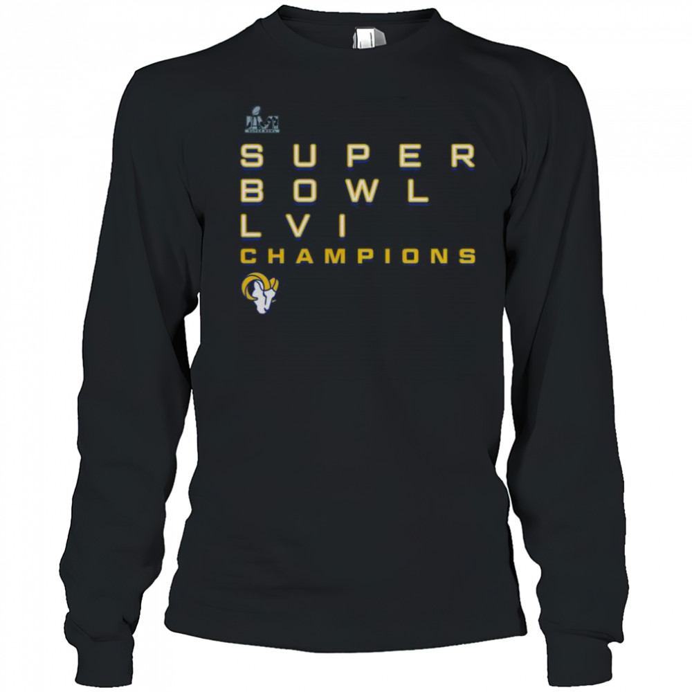 Premium Los Angeles Rams Super Bowl LVI Champions T-Shirt Long Sleeved