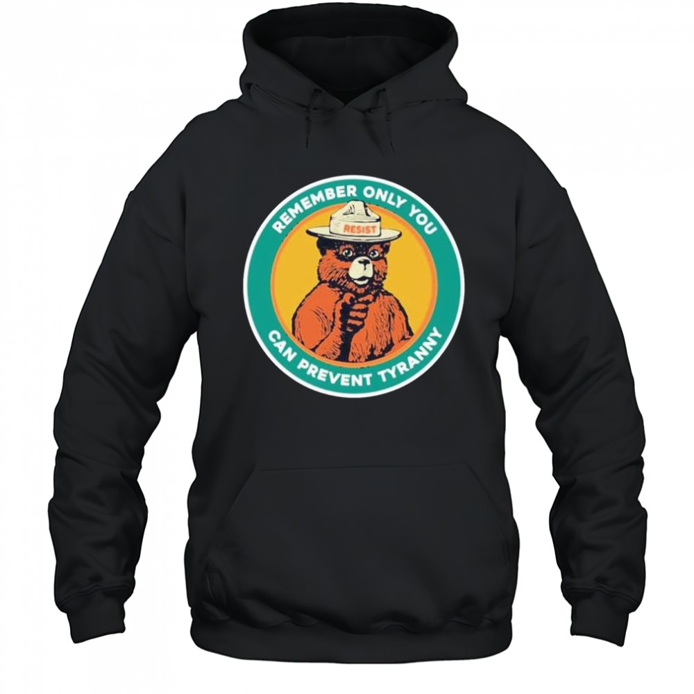 Remember only you can prevent tyranny raccoon resist shirt Hoodie