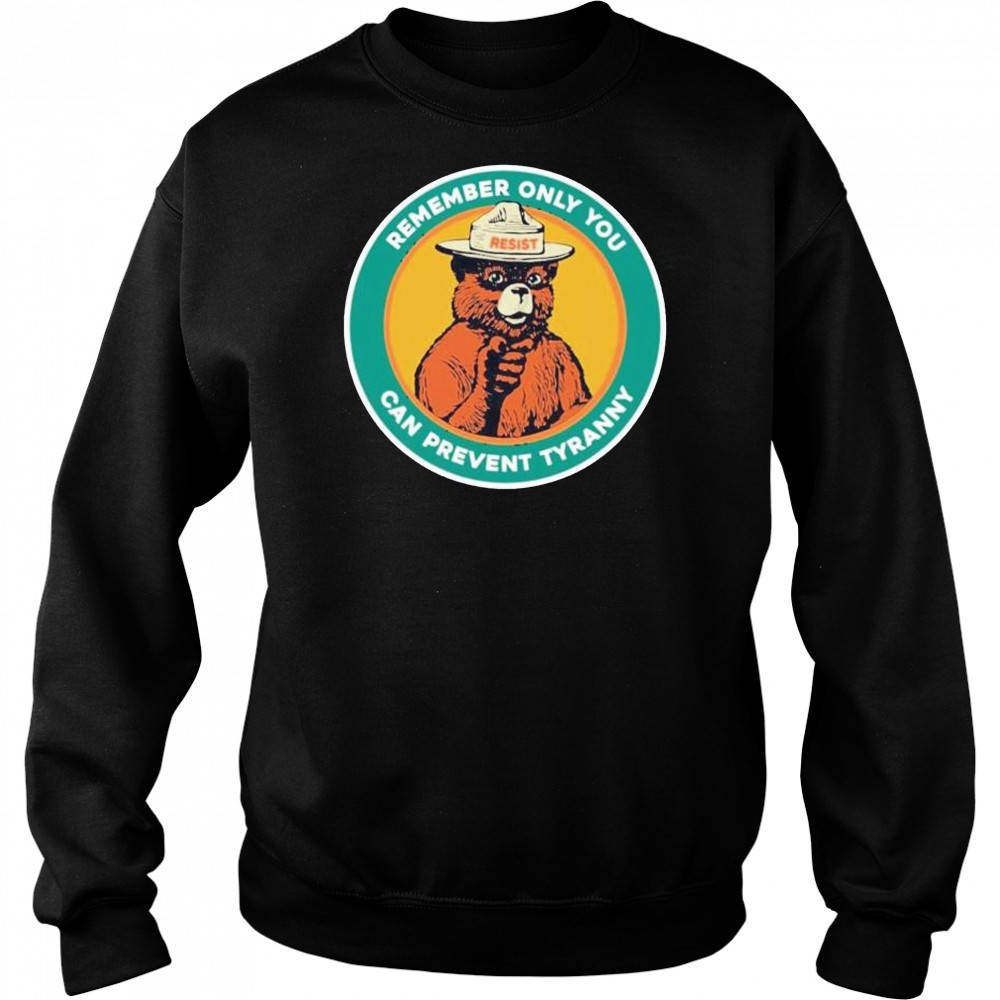 Remember only you can prevent tyranny raccoon resist shirt Hoodie