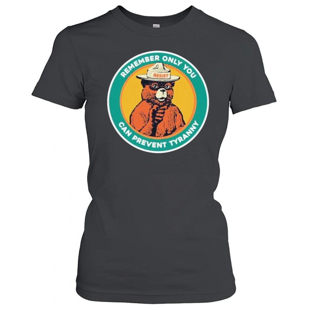 Remember only you can prevent tyranny raccoon resist shirt Women's T-shirt