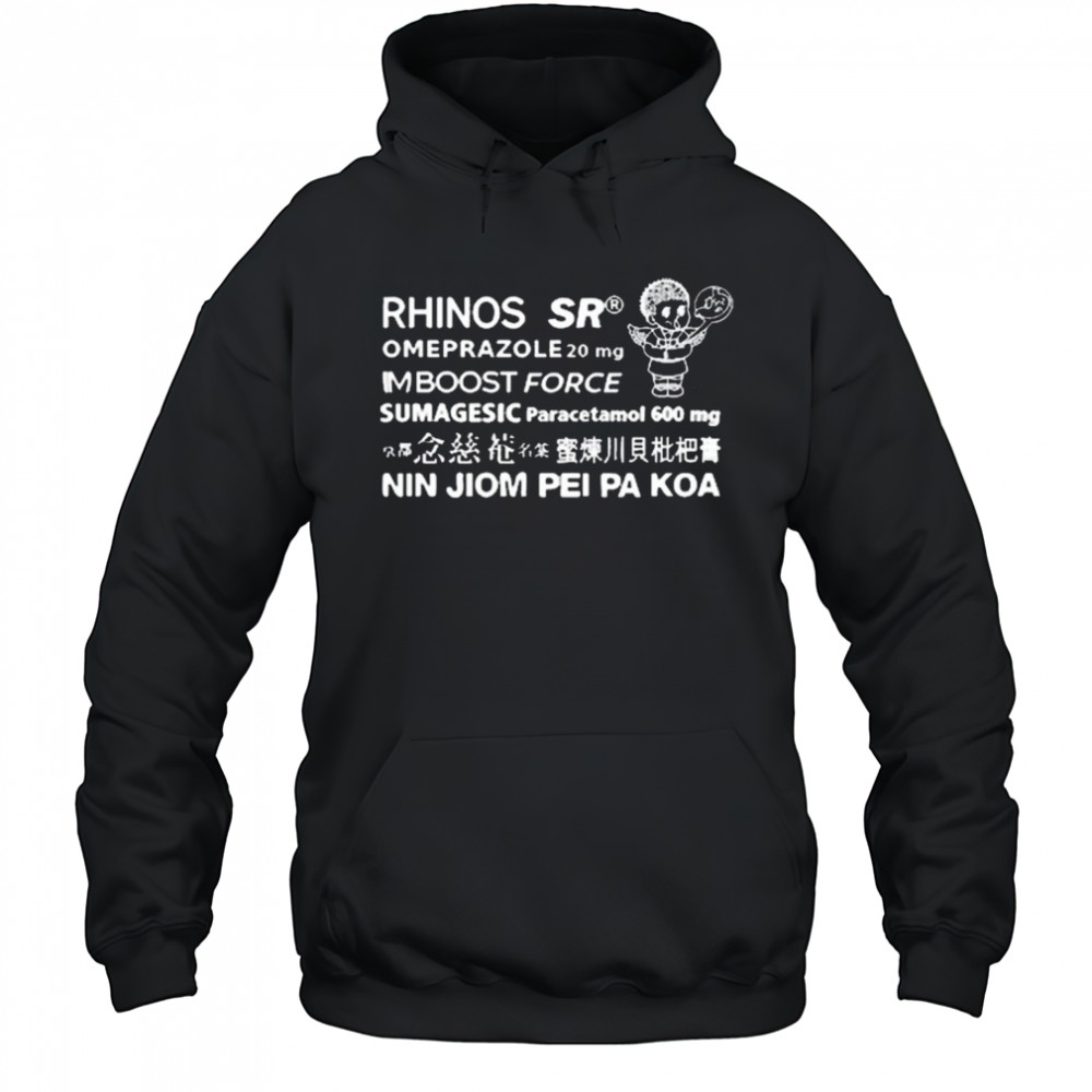 Rhinos Sr Omeprazole 20 Mg Imboost Force Sumagesic Paracetamol 600 Mg Nin Jiom Pei Pa Koa t-shirt Hoodie