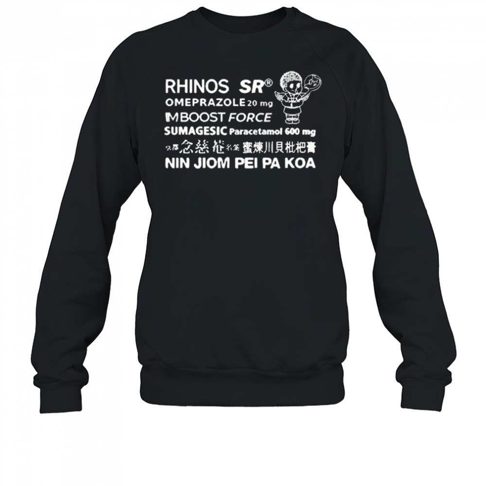 Rhinos Sr Omeprazole 20 Mg Imboost Force Sumagesic Paracetamol 600 Mg Nin Jiom Pei Pa Koa t-shirt Sweatshirt