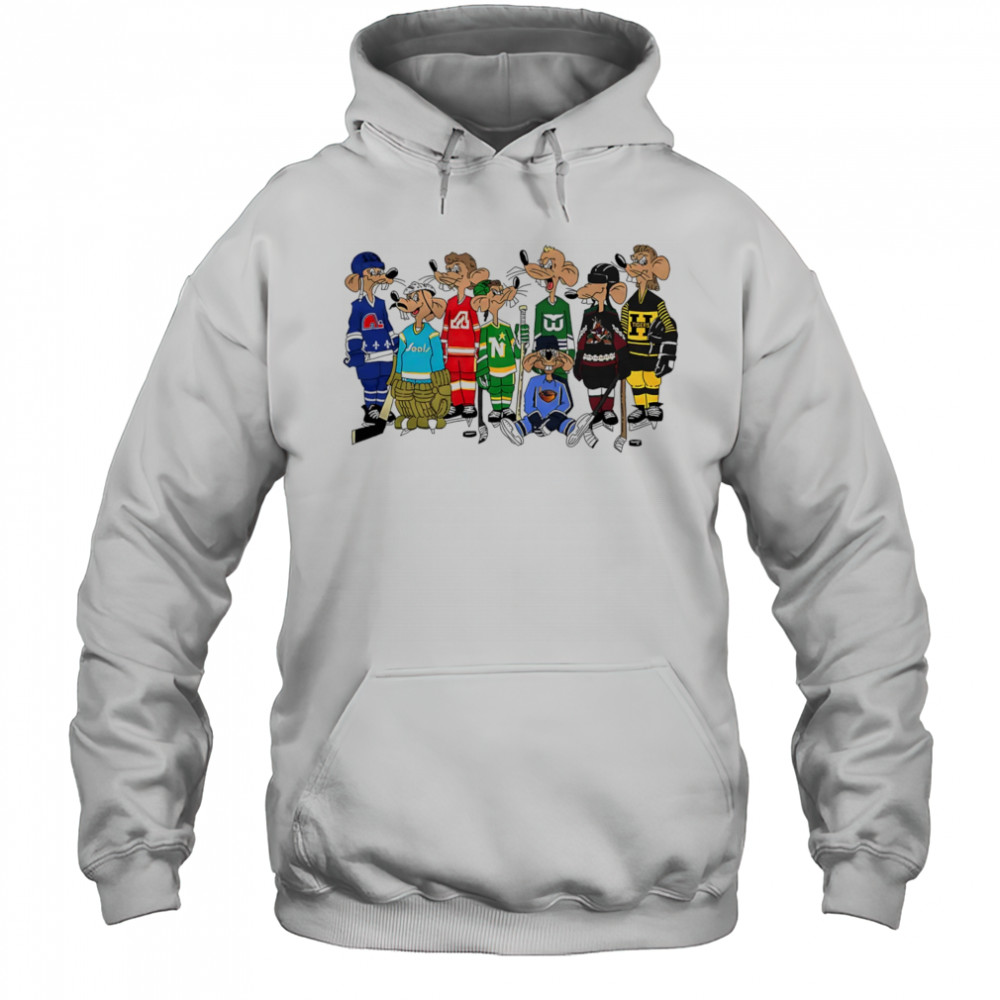 Rink rats retro hockey shirt Hoodie