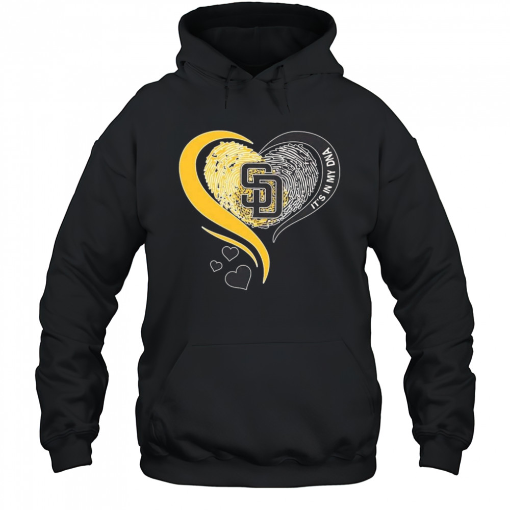 San Diego Padres Heart It’s My DNA 2025 Shirt Hoodie