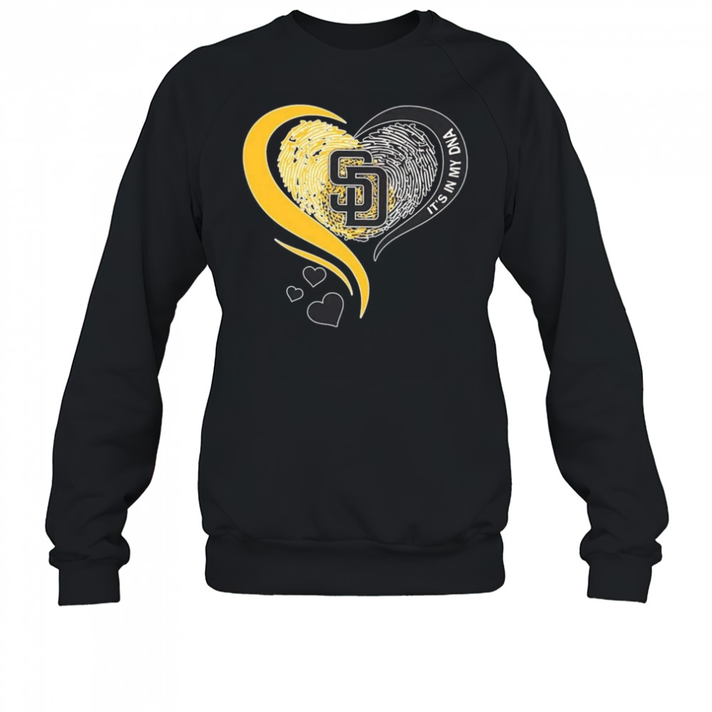 San Diego Padres Heart It’s My DNA 2025 Shirt Sweatshirt