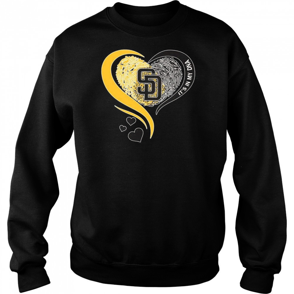 San Diego Padres Heart It’s My DNA 2025 Shirt Hoodie
