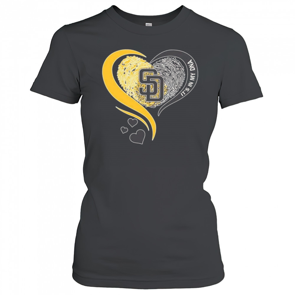 San Diego Padres Heart It’s My DNA 2025 Shirt Women's T-shirt