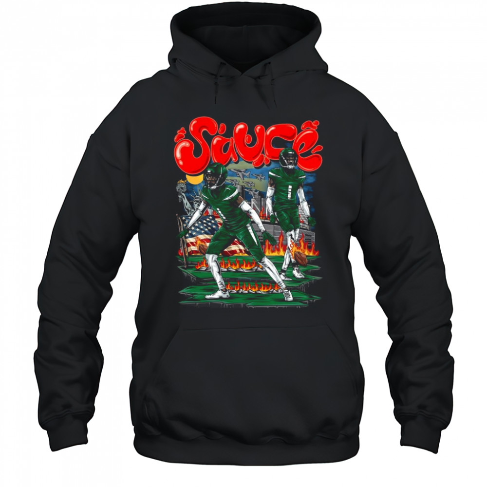 Sauce Gardner New York Jets NFL Football Planet Euphoria Painting t-shirt Hoodie