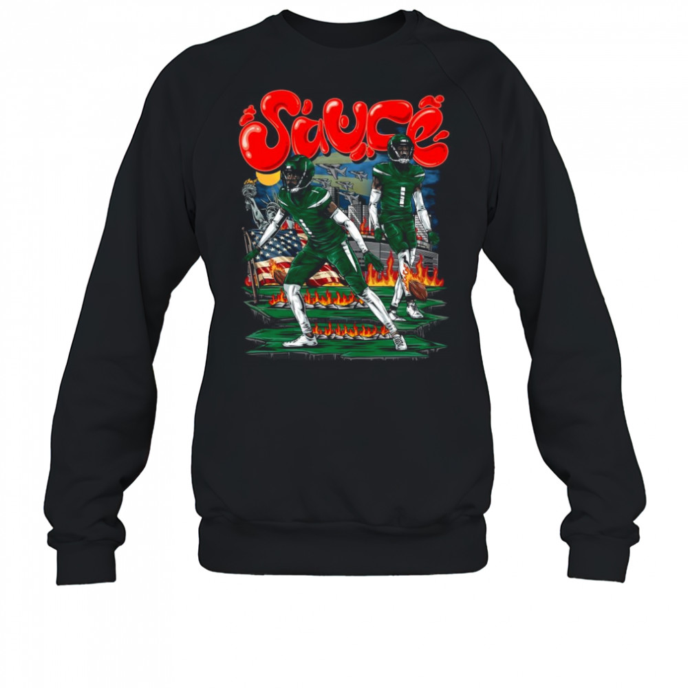 Sauce Gardner New York Jets NFL Football Planet Euphoria Painting t-shirt Sweatshirt