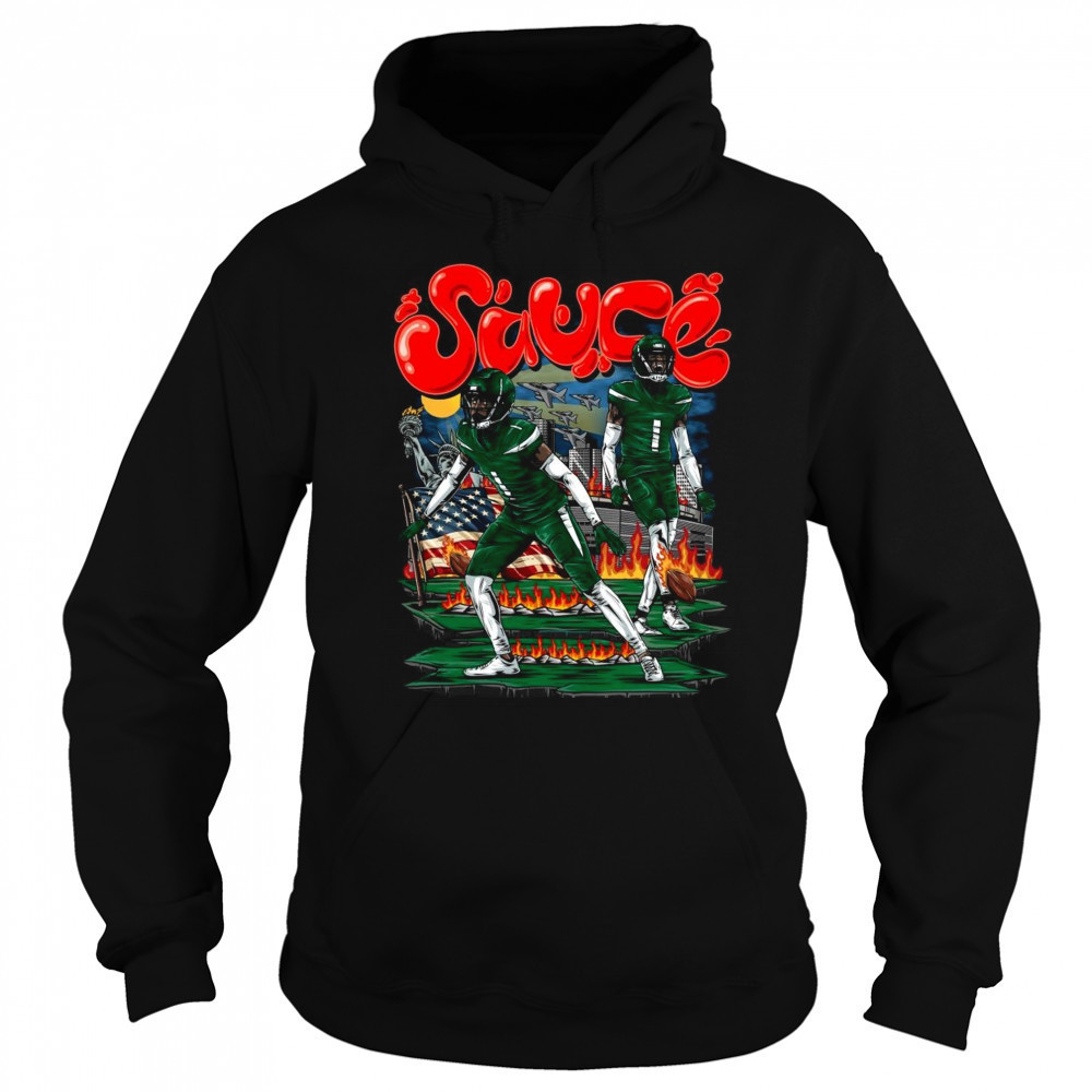 Sauce Gardner New York Jets NFL Football Planet Euphoria Painting t-shirt Sweatshirt
