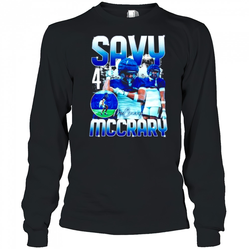 Savy McCrary player collage graphic shirt Long Sleeved