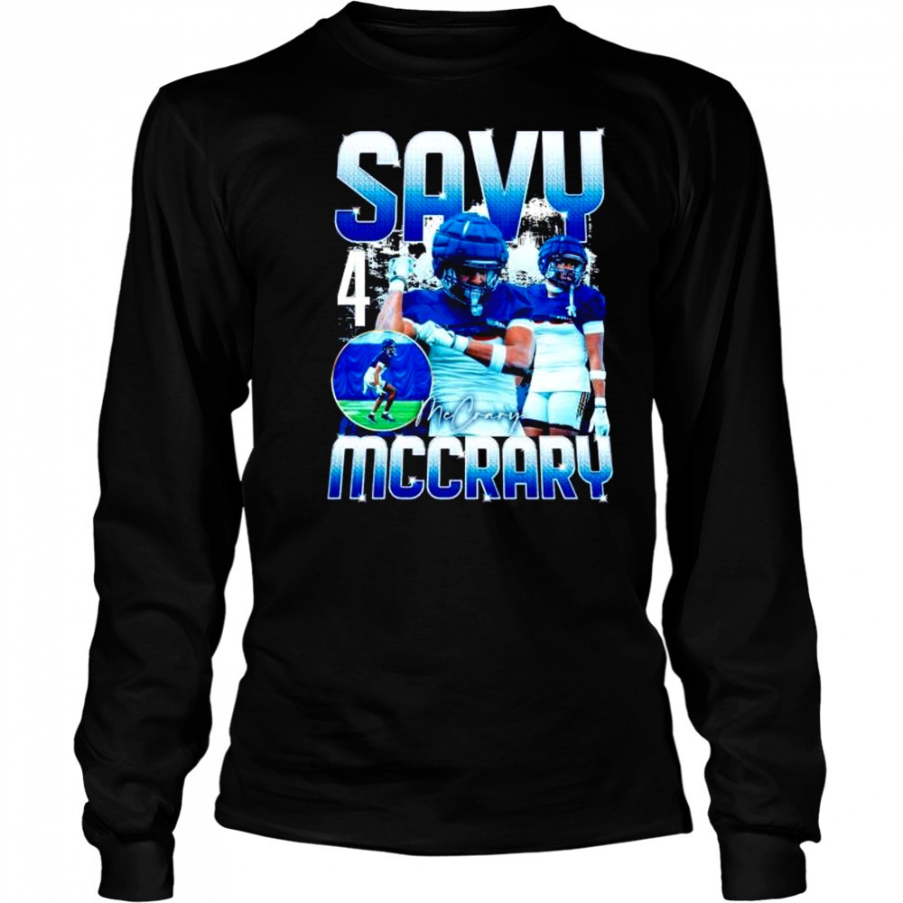 Savy McCrary player collage graphic shirt Long Sleeved