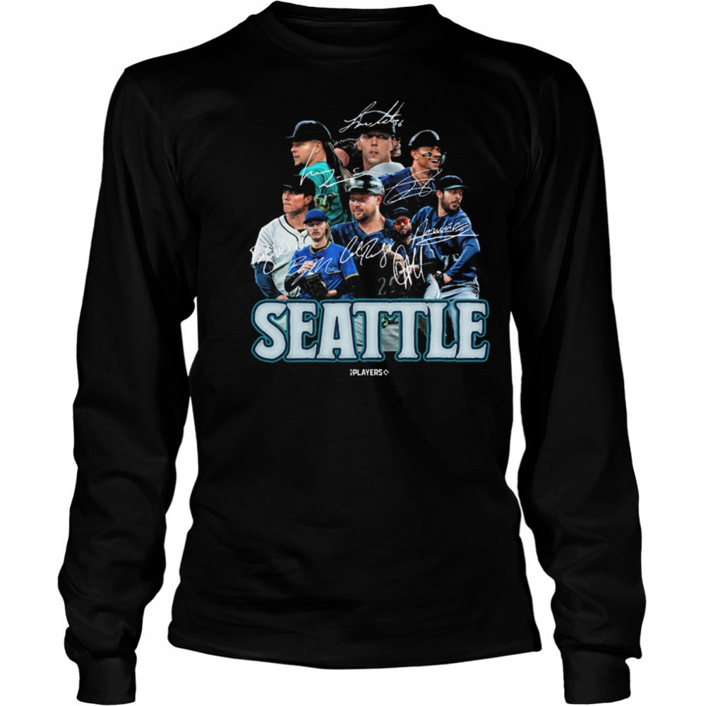 Seattle Mariners MLB Players Series Signatures Shirt Long Sleeved