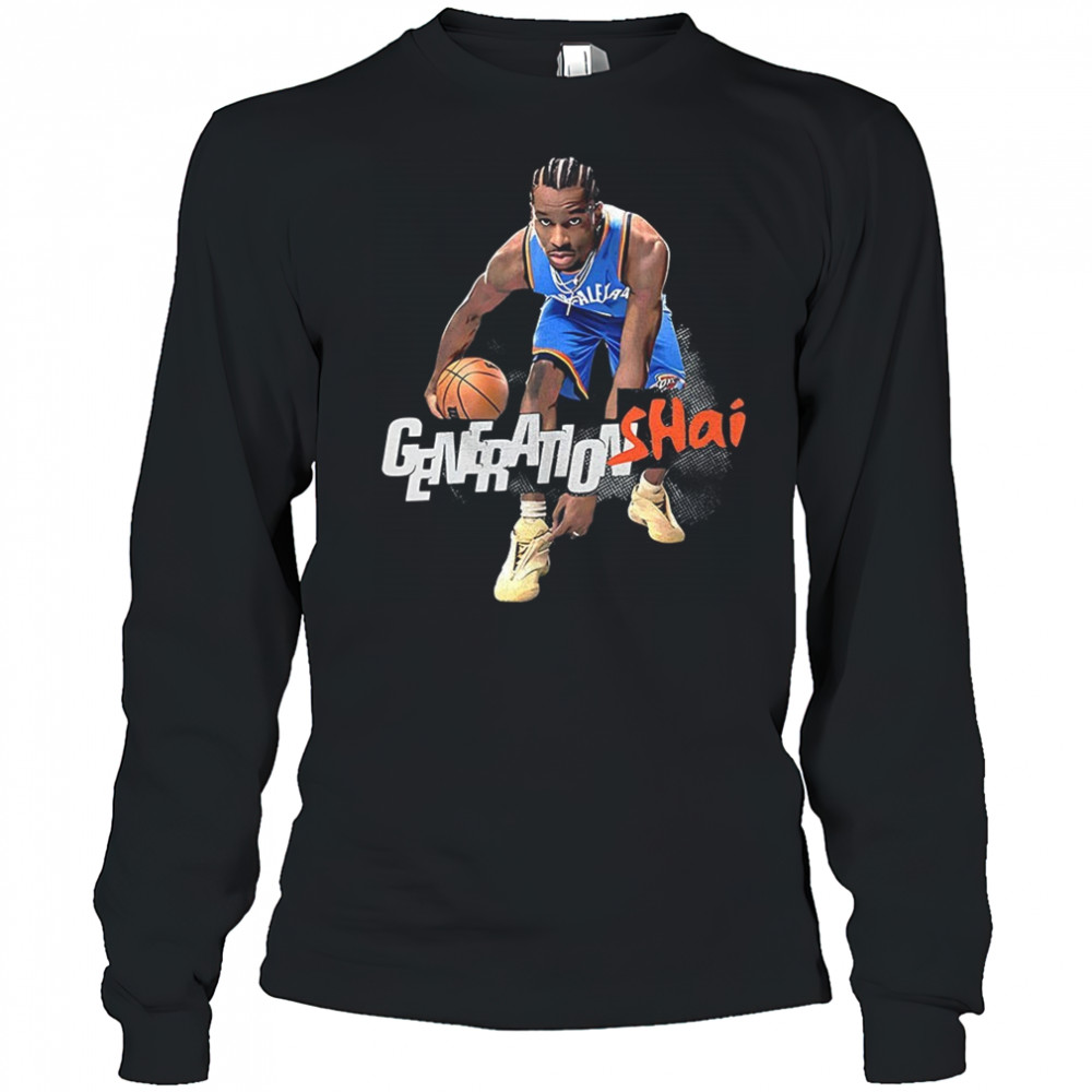 Shai Gilgeous-Alexander Oklahoma City Thunder SLAM February March 2025 cover graphic shirt Long Sleeved