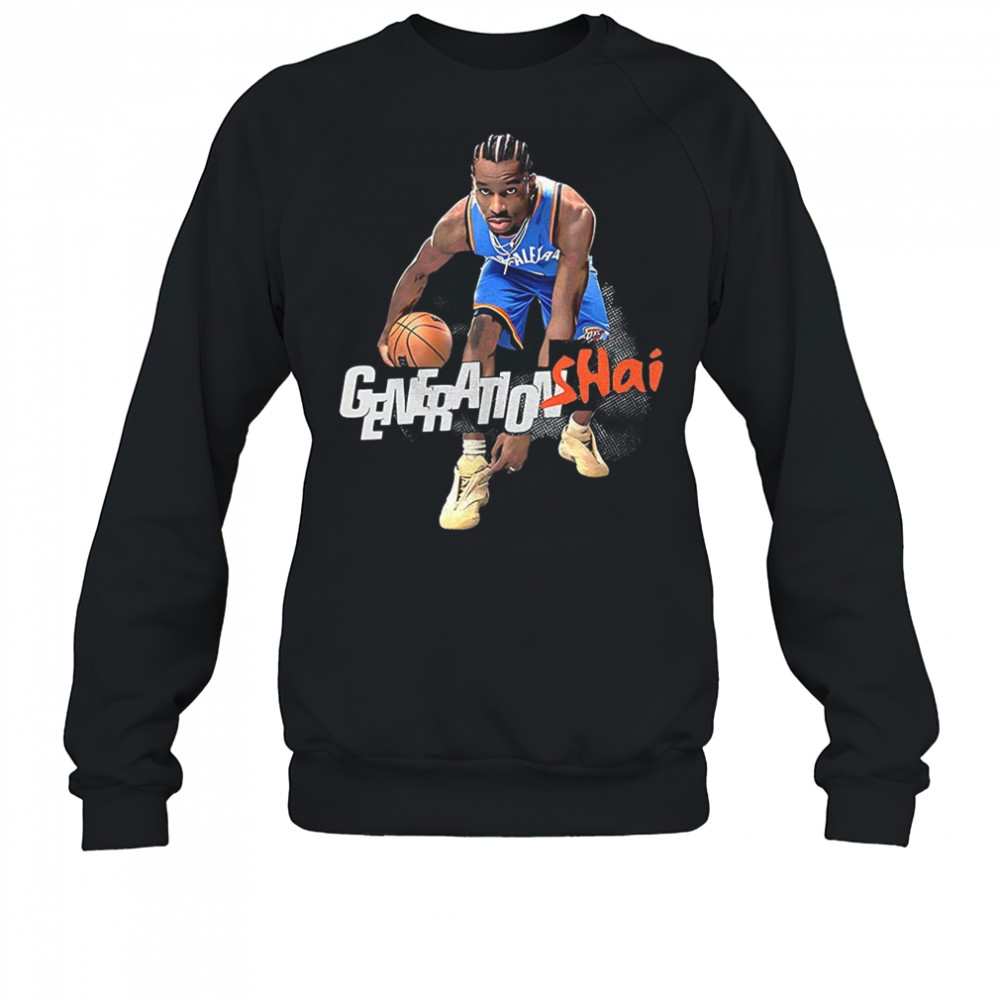 Shai Gilgeous-Alexander Oklahoma City Thunder SLAM February March 2025 cover graphic shirt Sweatshirt