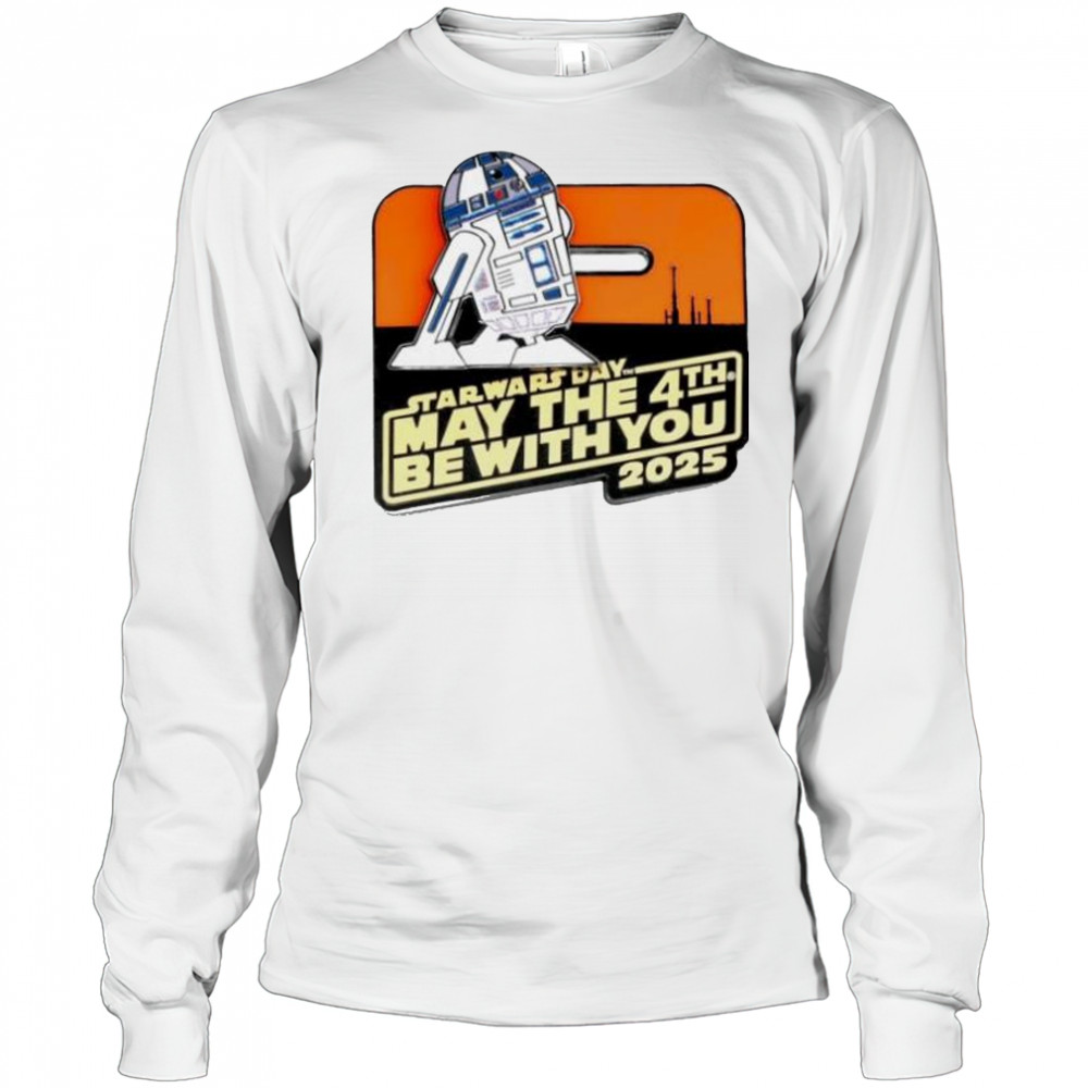 Star war day may the 4th be with you 2025 R2-D2 shirt Long Sleeved
