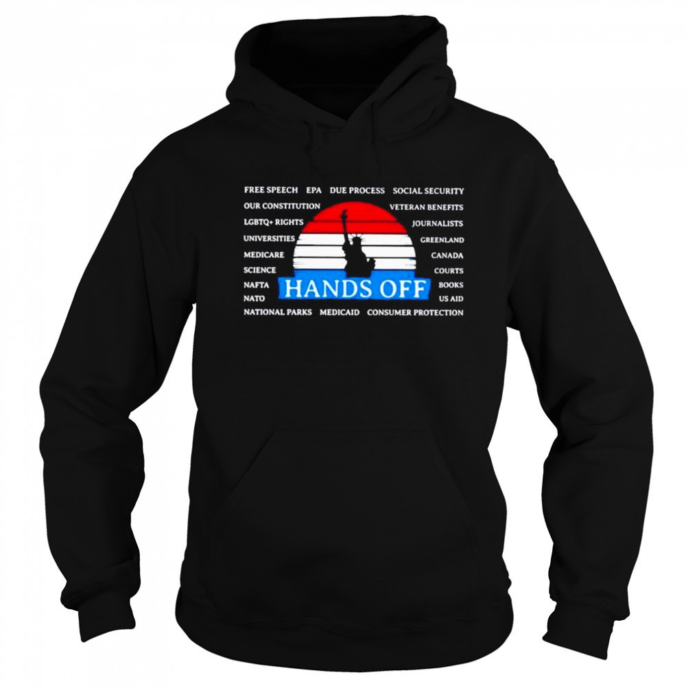 Statue of liberty hands off free speech epa due process social security shirt Sweatshirt