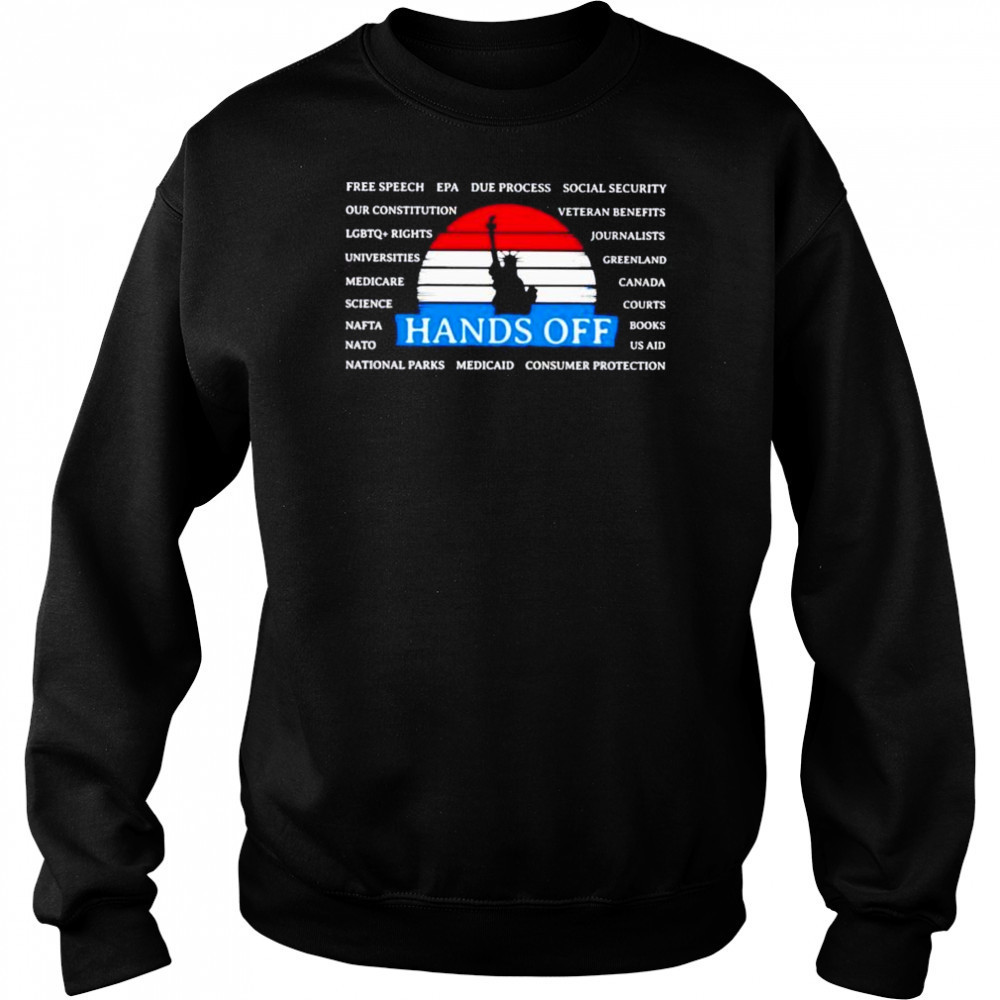 Statue of liberty hands off free speech epa due process social security shirt Hoodie