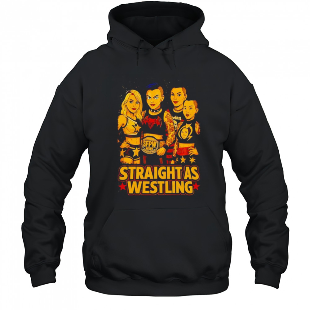 Straight As Wrestling graphic shirt Hoodie