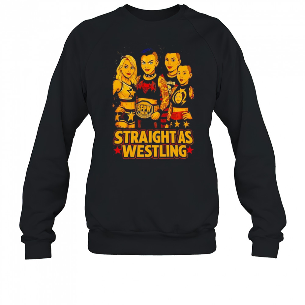 Straight As Wrestling graphic shirt Sweatshirt