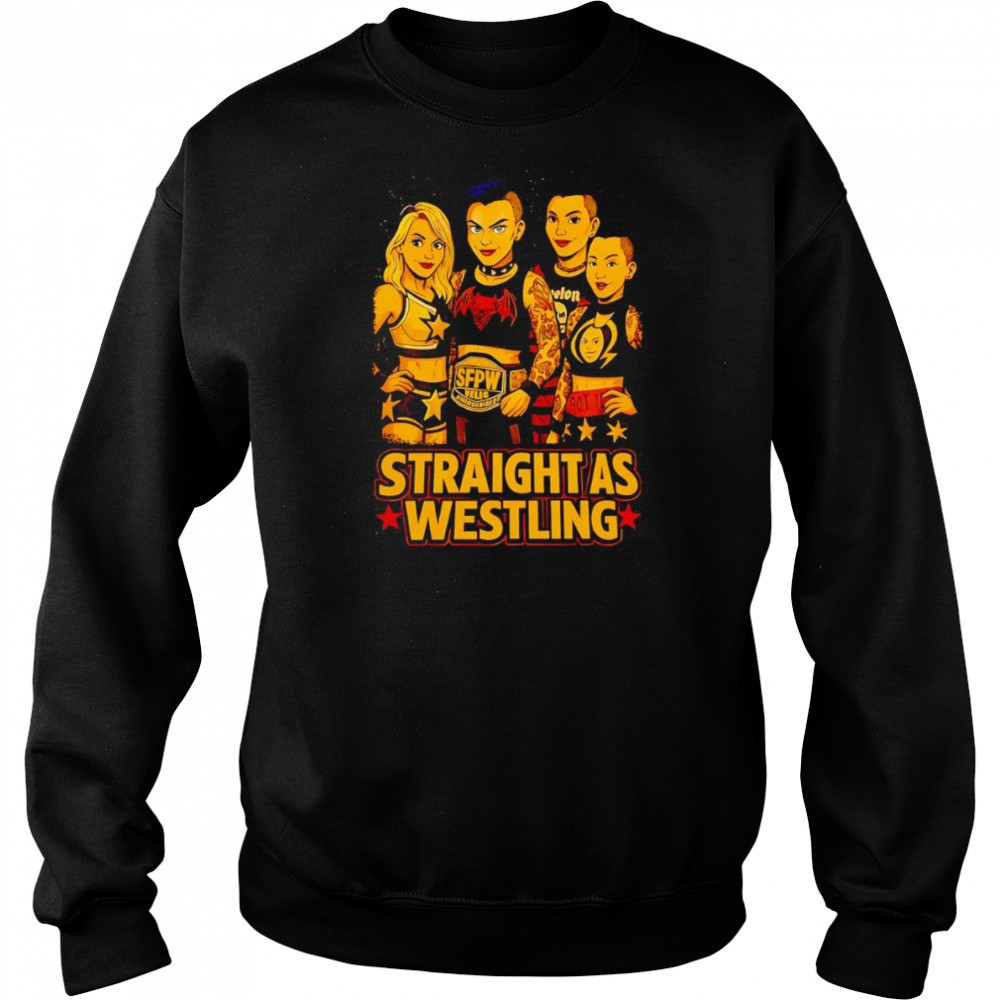 Straight As Wrestling graphic shirt Hoodie