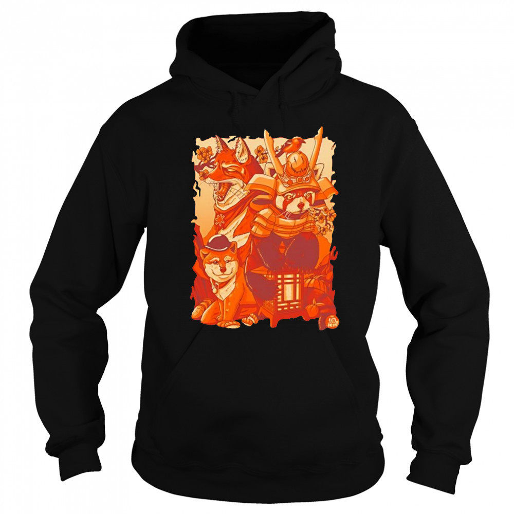 Tenhun Orange Fuzz shirt Sweatshirt