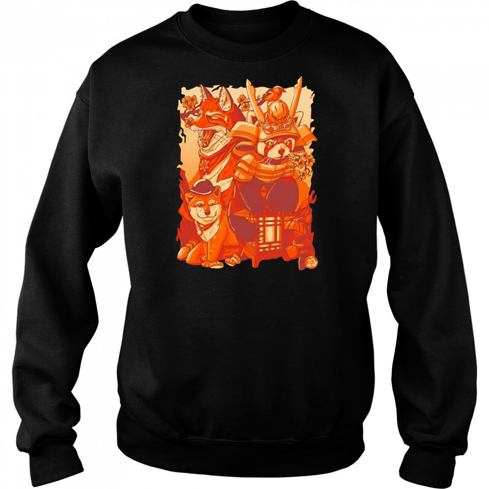 Tenhun Orange Fuzz shirt Hoodie