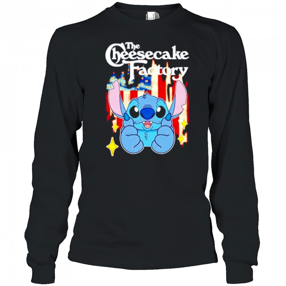 The Cheesecake Factory Stitch US flag 4th of July shirt Long Sleeved