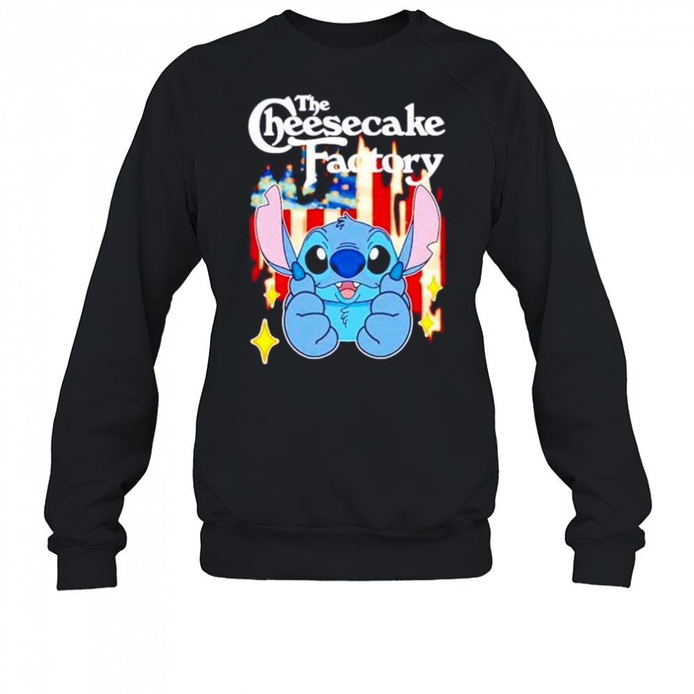 The Cheesecake Factory Stitch US flag 4th of July shirt Sweatshirt