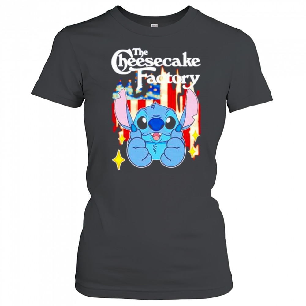 The Cheesecake Factory Stitch US flag 4th of July shirt Women's T-shirt