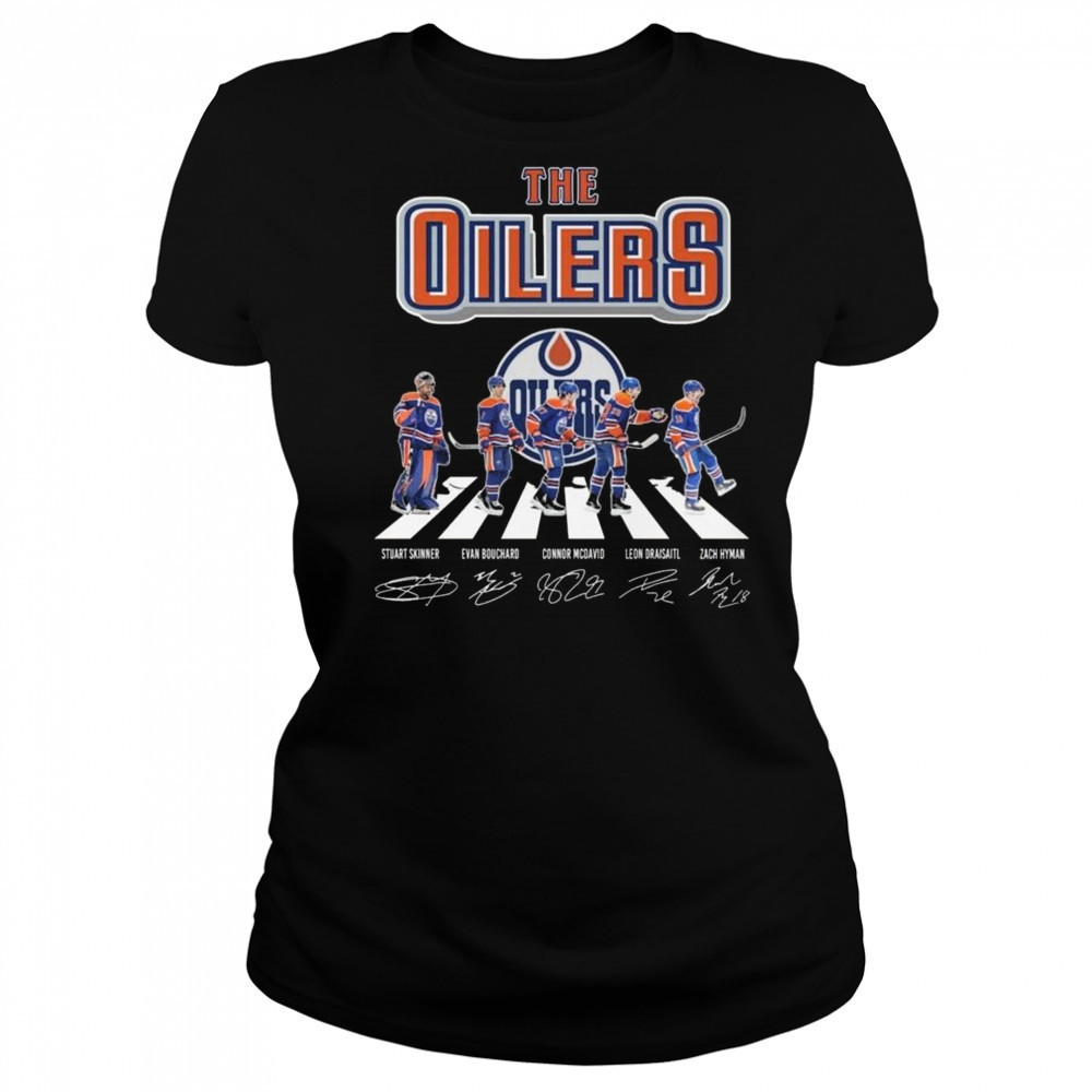 The Edmonton Oilers Signatures Walking 2025 Shirt Women's T-shirt
