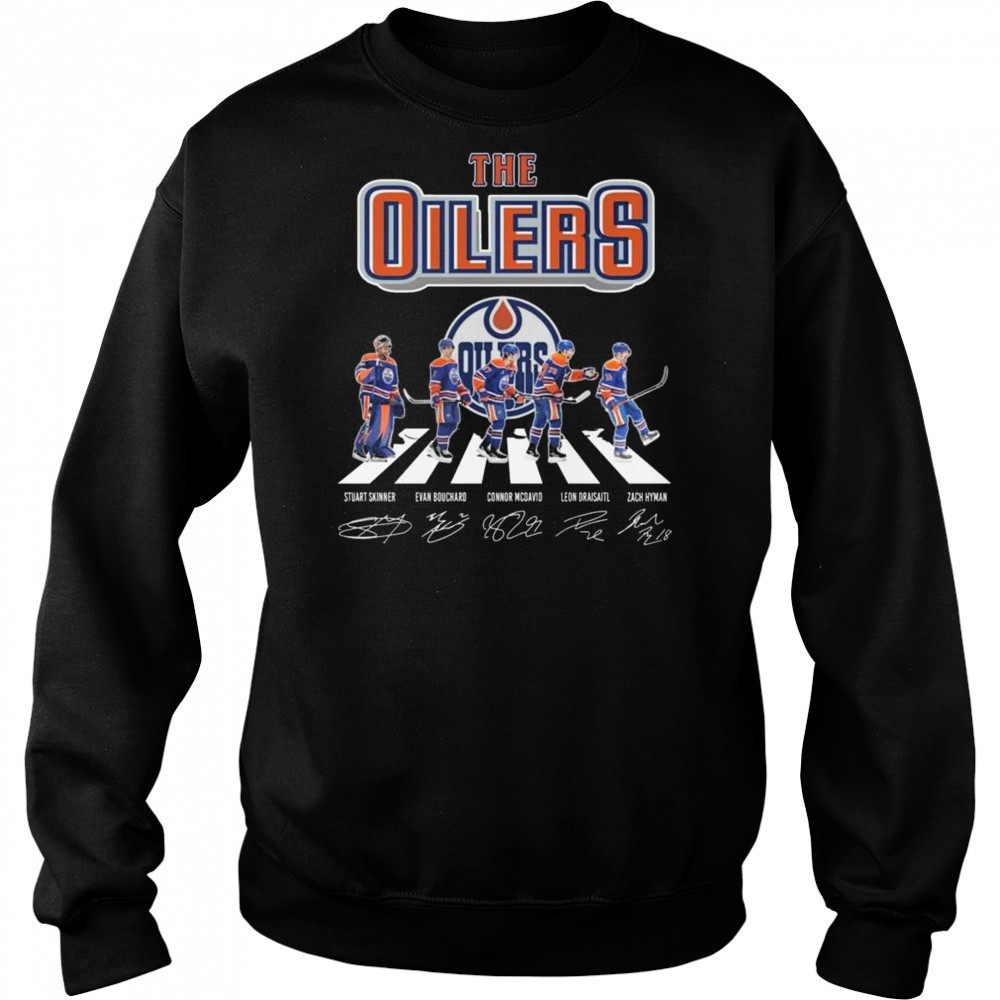 The Edmonton Oilers Signatures Walking 2025 Shirt Hoodie