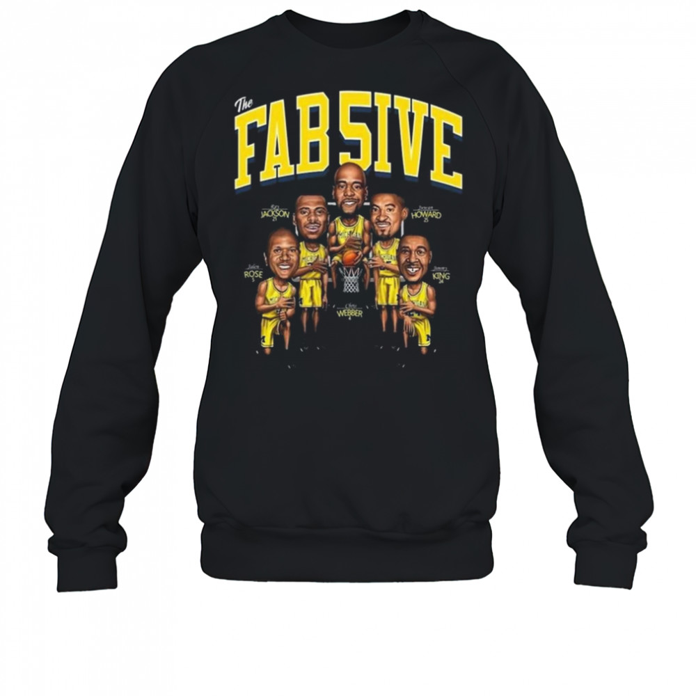 The Fab Five 5 Basketball Shirt Sweatshirt