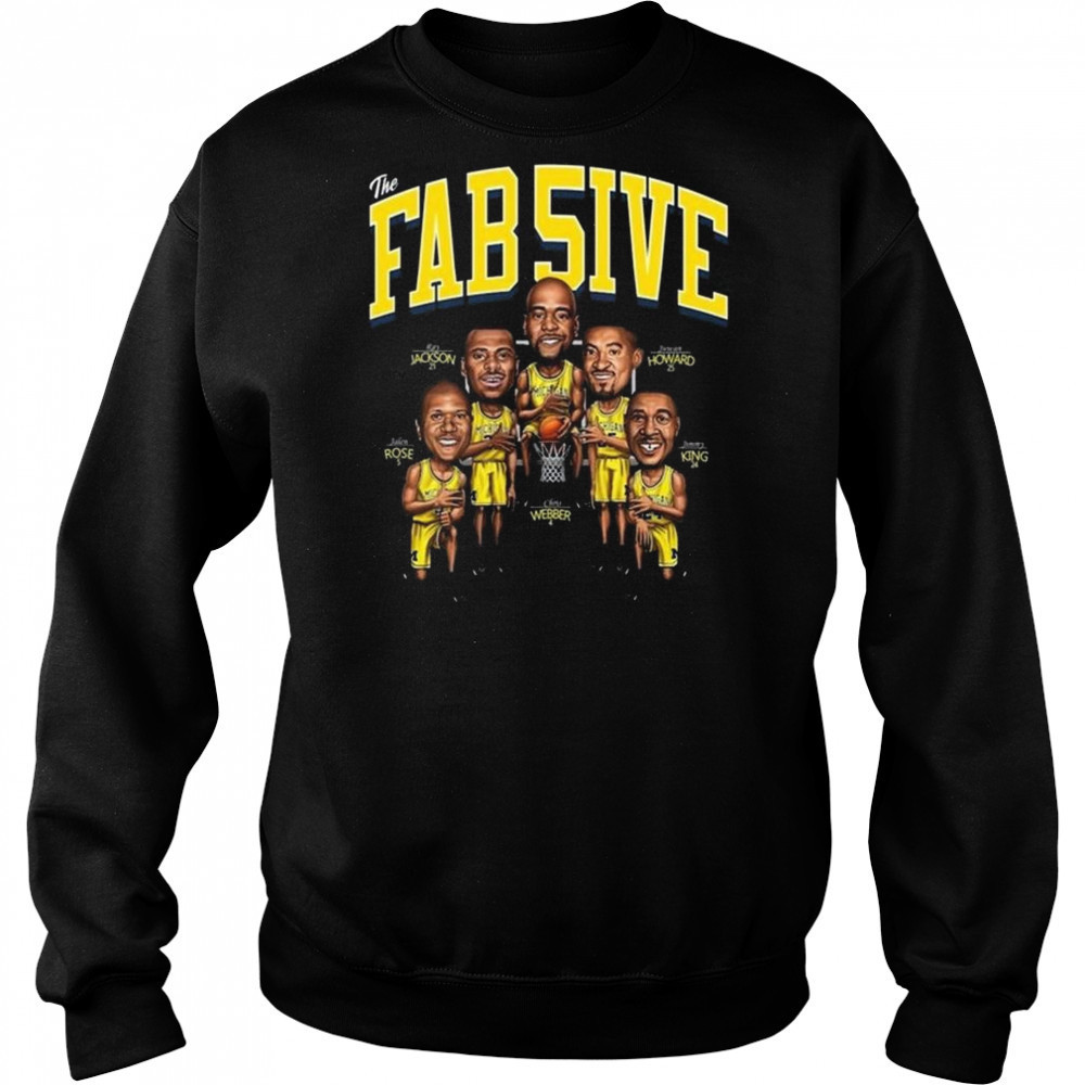 The Fab Five 5 Basketball Shirt Hoodie