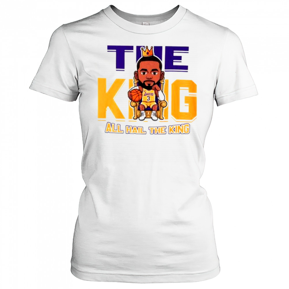 The king all hail the king LeBron James Los Angeles Lakers chibi shirt Women's T-shirt