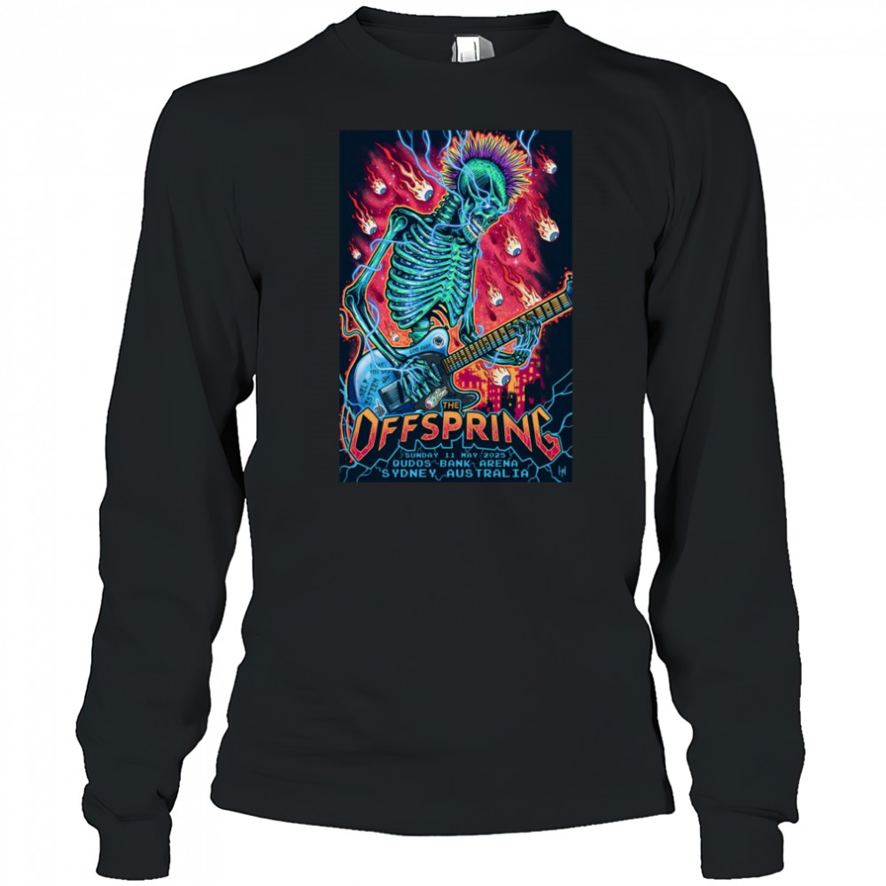 The Offspring Qudos Bank Arena May 11 2025 Tour Shirt Long Sleeved