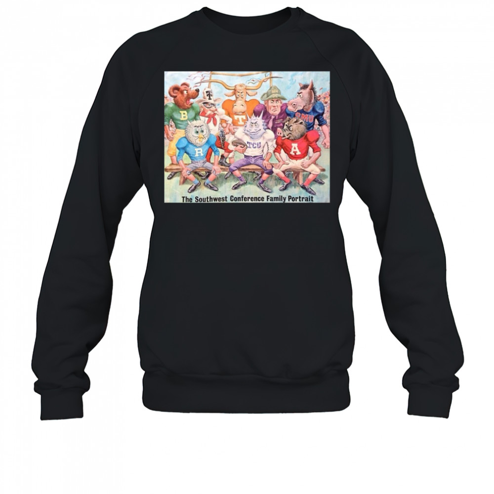 The Southwest Conference Family Portrait Arkansas Baylor Rice SMU TCU Texas Texas A&M Texas Tech Poster t-shirt Sweatshirt