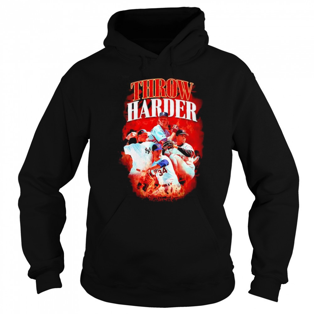 Throw Harder MLB baseball retro shirt Sweatshirt