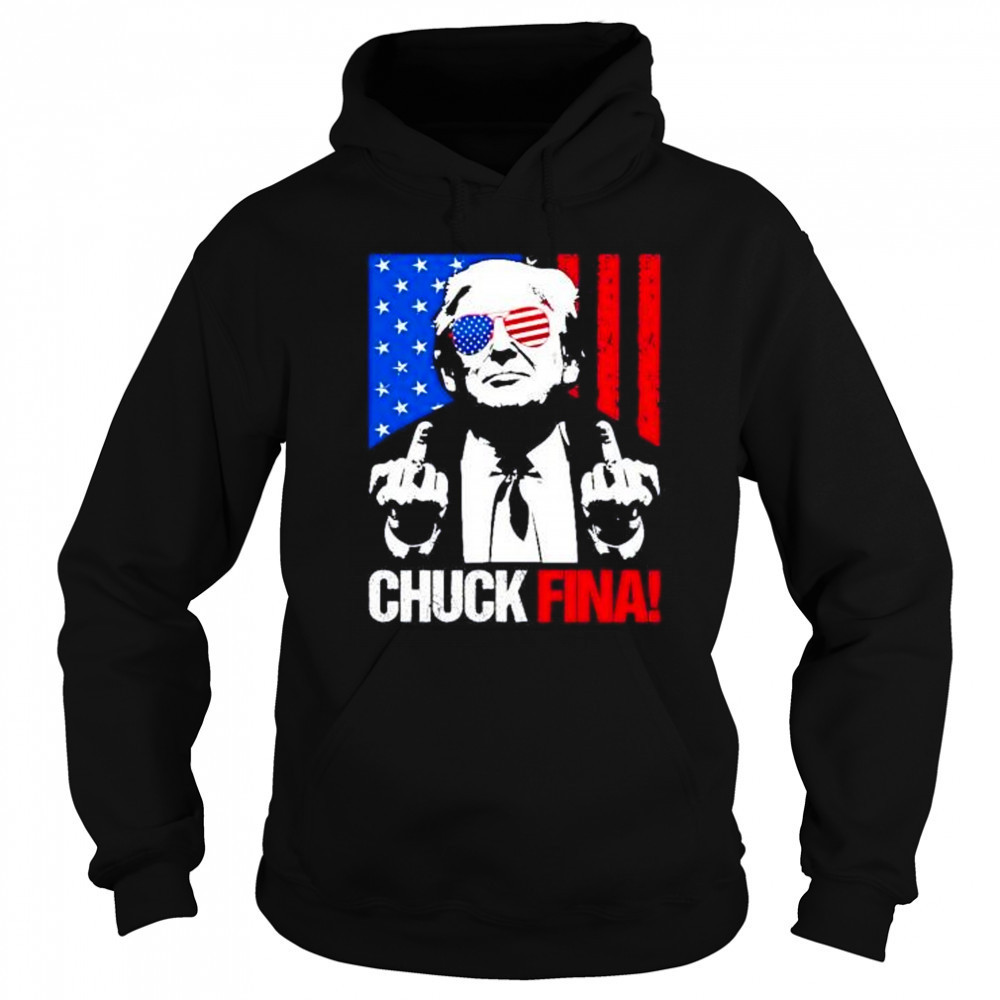 Trump middle fingers Chuck Fina shirt Sweatshirt