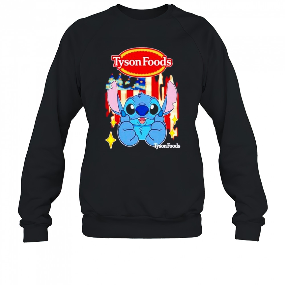 Tyson Foods Stitch US flag 4th of July shirt Sweatshirt