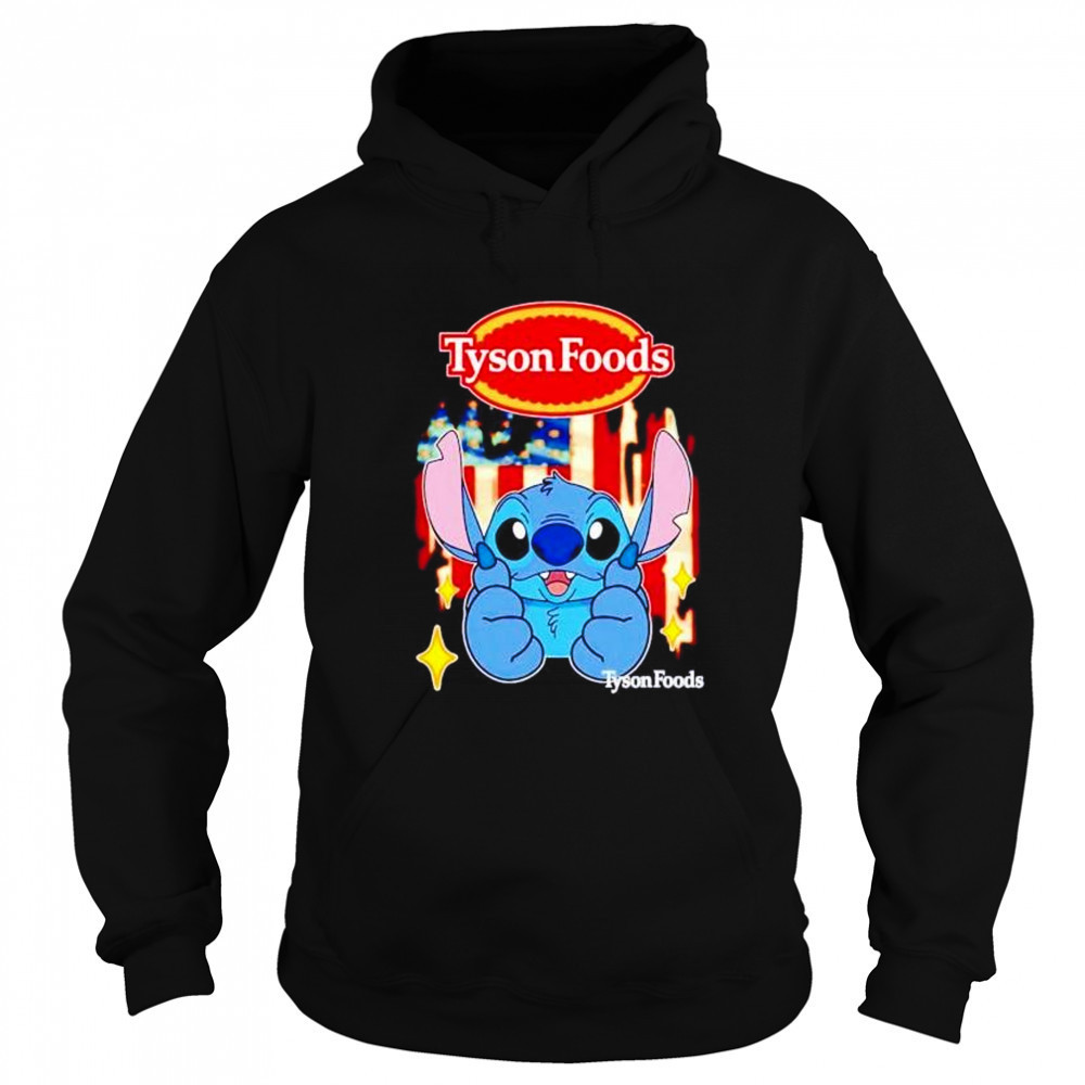 Tyson Foods Stitch US flag 4th of July shirt Sweatshirt